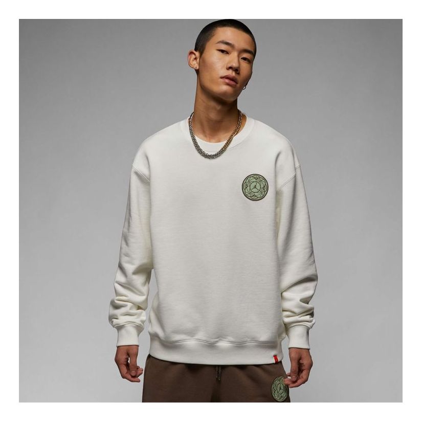 Sweatshirt Jordan Jordan Flight Heritage Men's Sweatshirt Hvid | FJ1321-163, 0
