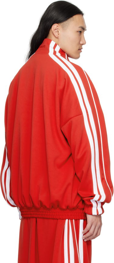 Træningsdragt VETEMENTS Vetements Oval Logo Gym Track Jacket Rød | UA66JA360R, 2