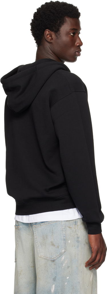 Sweatshirt Dime Cursive Small Logo Zip Hoodie Sort | DIMESU2549BLK, 2