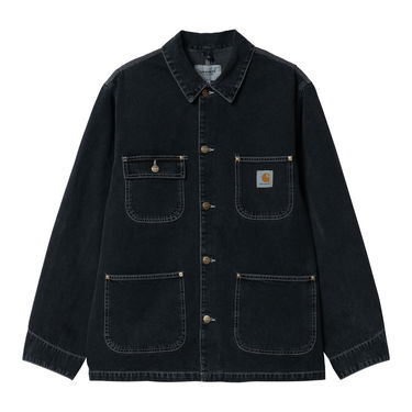 Frakker Carhartt WIP OG Chore Coat "Black heavy stone wash" Sort | I031896_89_60, 5