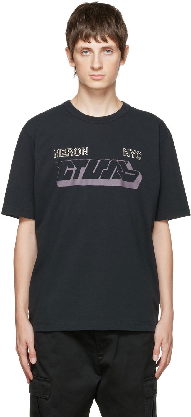 T-shirt HERON PRESTON Heron Preston Style T-Shirt Sort | HMAA032F22JER0111009, 0