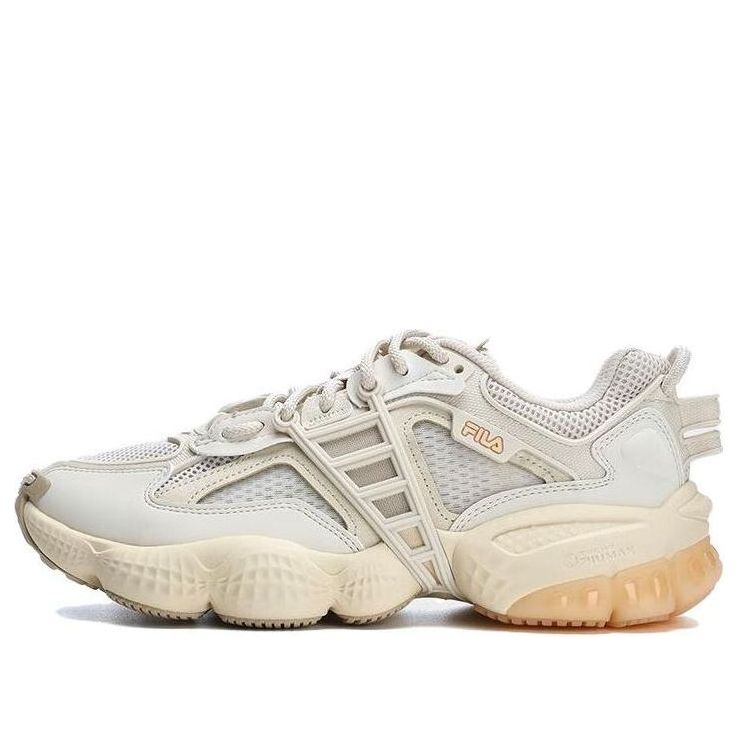 Sneakers og sko FILA Ladder Cream White Orange Hvid | F12W322101FWA