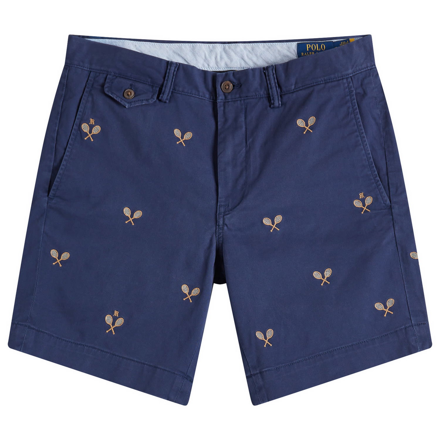 Shorts Polo by Ralph Lauren Ralph Lauren Embroidered Racquet Shorts, Size 30" Mørkeblå | 710963496001, 0