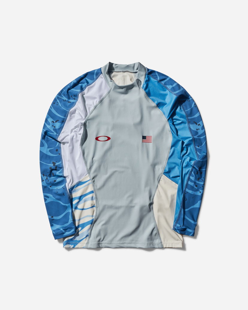T-shirt OAKLEY Team USA Surfing Rashguard Gray Grå | FOA407814 23B