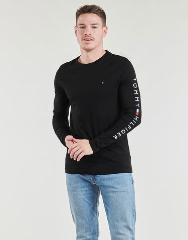 Sweater Tommy Hilfiger Long Sleeve TOMMY LOGO LONG SLEEVE TEE Sort | MW0MW09096-BDS, 2