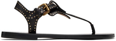 Tilbehør ISABEL MARANT Isabel Marant Joony Studded Leather Thong Sandals Sort | SD0217FA-C1B05S, 0