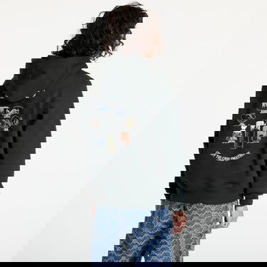 Sweatshirt DAILY PAPER Smoothie Hoodie Jet Black Sort | 2421047, 3