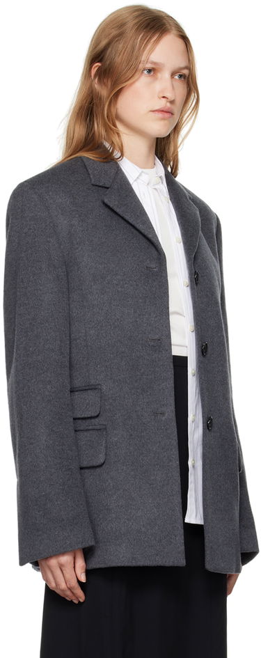Jakke TOTEME Straight Wool Blazer Grå | 244-WRZ0045-FB0283, 1