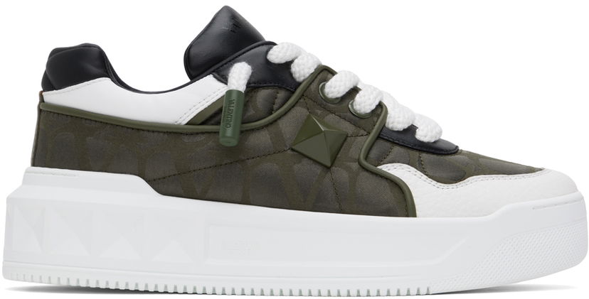 Sneakers og sko Valentino Valentino Garavani One Stud XL Low-Top Grøn | 5Y2S0G37ZKD