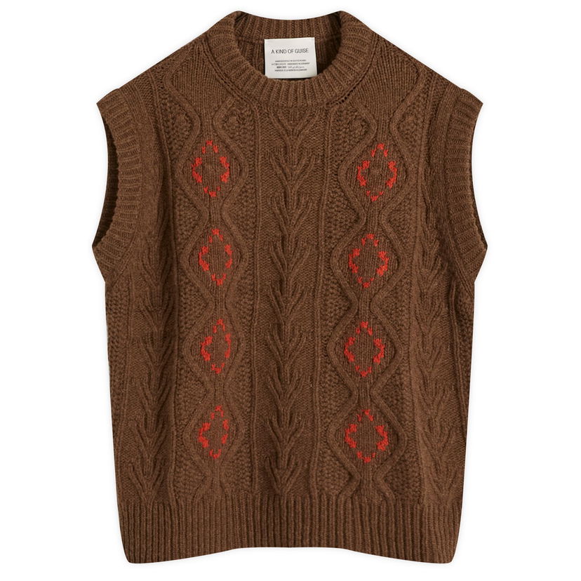 Vest A Kind of Guise Viscas Knit Vest Brun | 562-10501-688