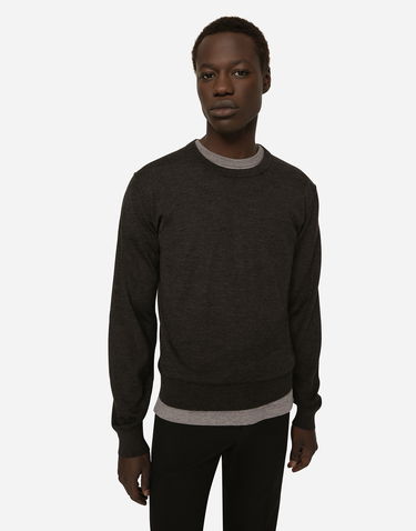 Sweater Dolce & Gabbana Dolce & Gabbana Cashmere Crewneck Sweater Brun | GX412TJAWLAN1254, 3