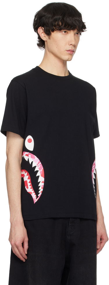 T-shirt BAPE Camo Side Shark Graphic T-Shirt Sort | 001TEK801007M, 4
