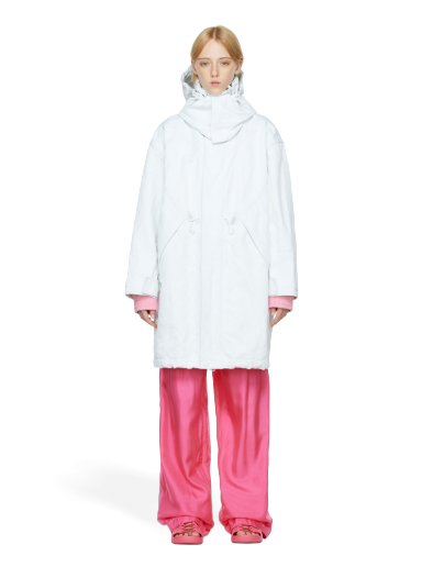 Parka Bottega Veneta Cotton Parka Hvid | 704955 V1V60