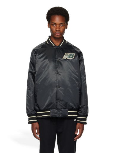 Bomberjakke New Balance Athletics Varsity Bomber Jacket Grå | MJ33550