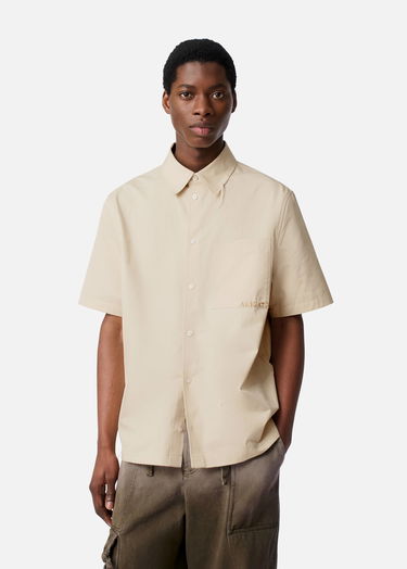 Skjorte AXEL ARIGATO Short Sleeve Collared Shirt Dylan Beige | A3354001, 2
