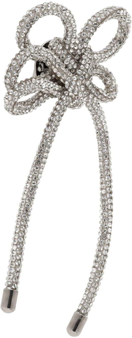 Øreringe Acne Studios Crystal Cord Single Clip-On Earring Grå | C50427-, 1