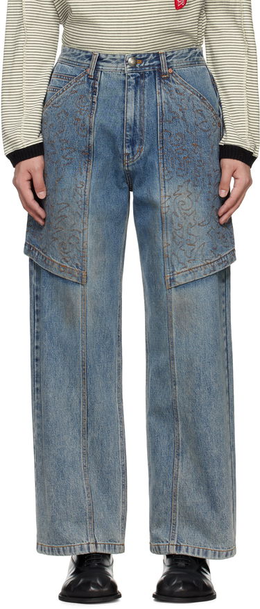 Jeans Andersson Bell Andersson Bell Embroidery Wrap Jeans Blå | apa782m, 0