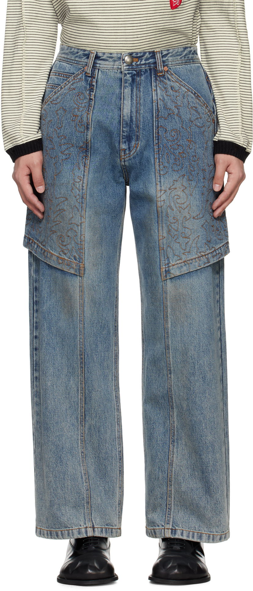 Jeans Andersson Bell Andersson Bell Embroidery Wrap Jeans Blå | apa782m