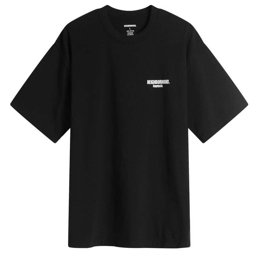 T-shirt Neighborhood Neighborhood SS-2 Tee Large Sort | 251PCNH-ST02-BLKXWHT