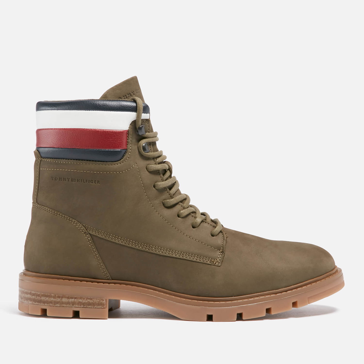 Tøj Tommy Hilfiger Men's Corporate Nubuck Lace Up Boots - UK 7 Brun | FM0FM04801RBN, 0