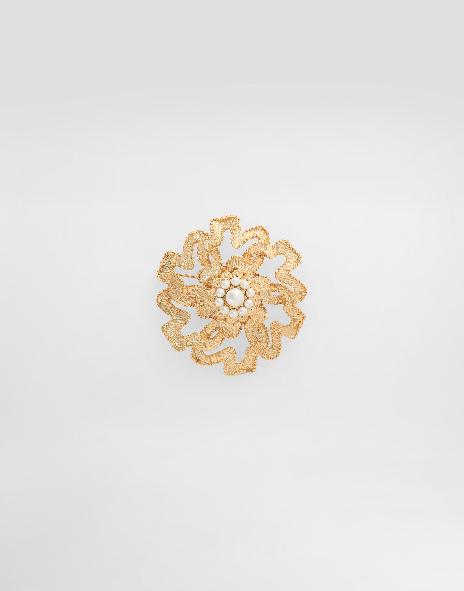 Stift Dolce & Gabbana Dolce & Gabbana Sicilian Gentlemen Gold-Tone & Faux Pearl Brooch Metalisk | WPR5S3W1111ZOO00, 0