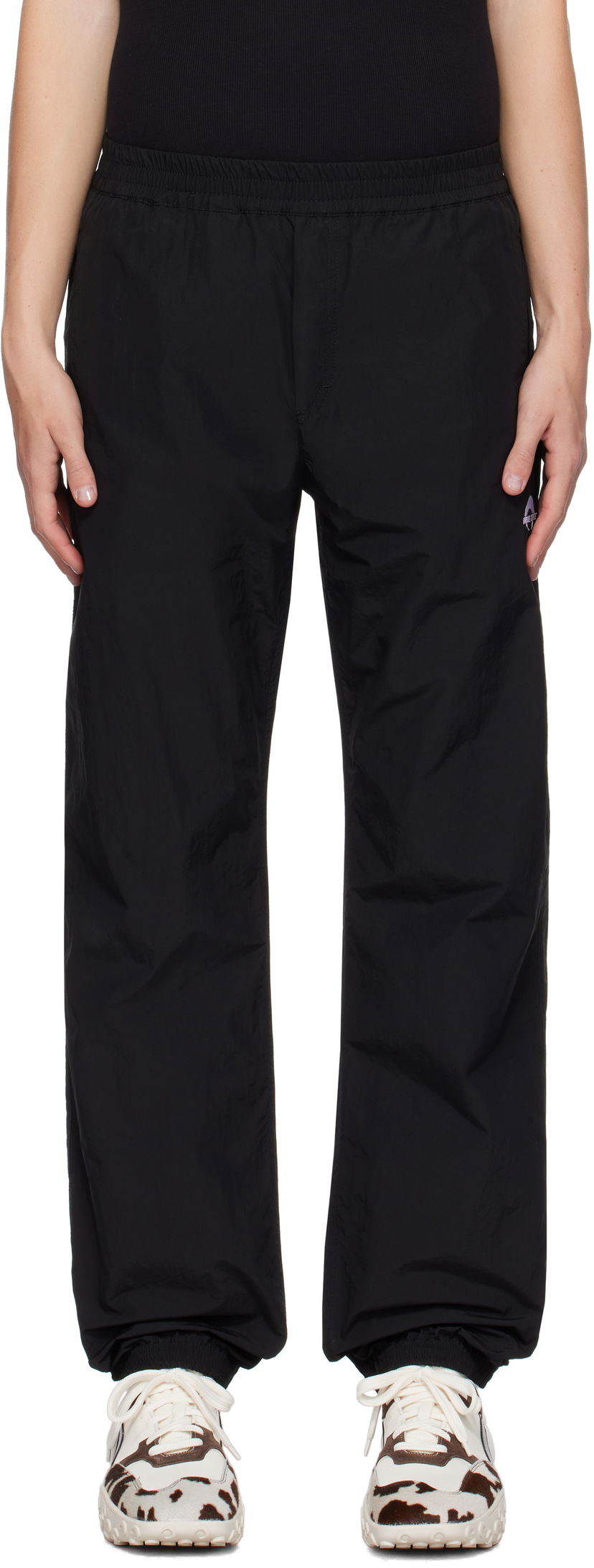 Joggingbukser Marine Serre Sport Nylon Track Pants Sort | UPA050A CWOV0041