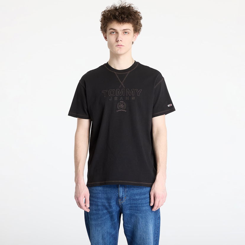 T-shirt Tommy Hilfiger Tommy Jeans Relaxed Tonal Crest Tee Sort | DM0DM20805 BDS