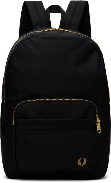 Rygsæk Fred Perry Fred Perry Textured Nylon Backpack Sort | L9258, 0