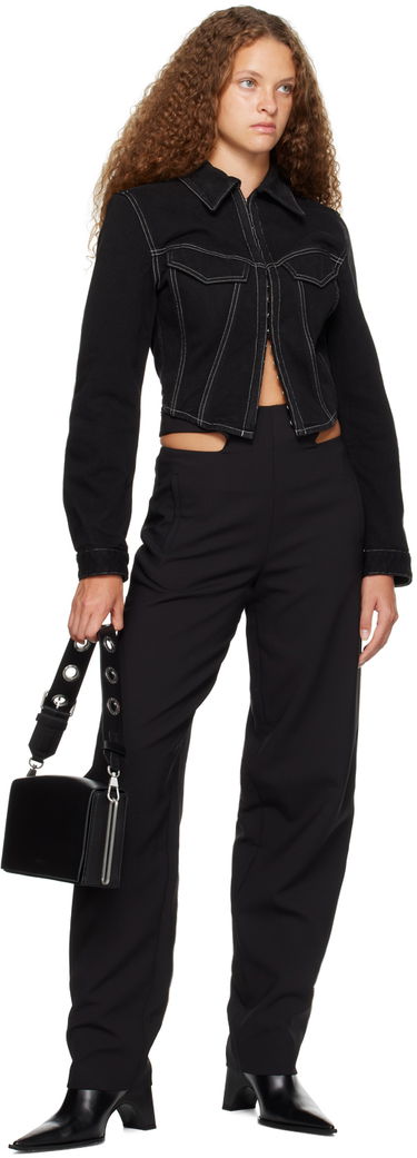 Bukser Dion Lee Dion Lee Y Front Cutout Trousers Sort | C2068P22, 3