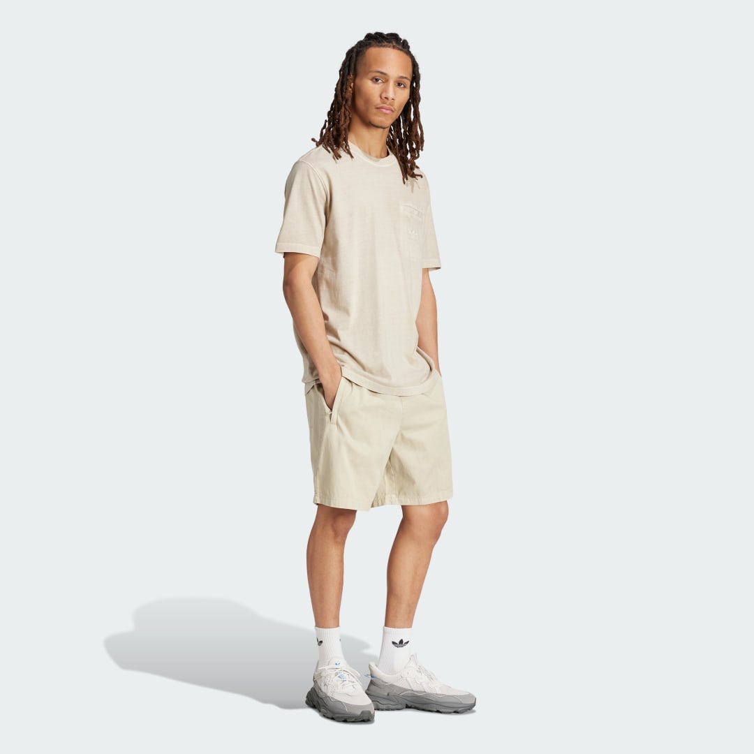 T-shirt adidas Performance Trefoil Essentials + Dye Pocket Beige | IS1763, 1