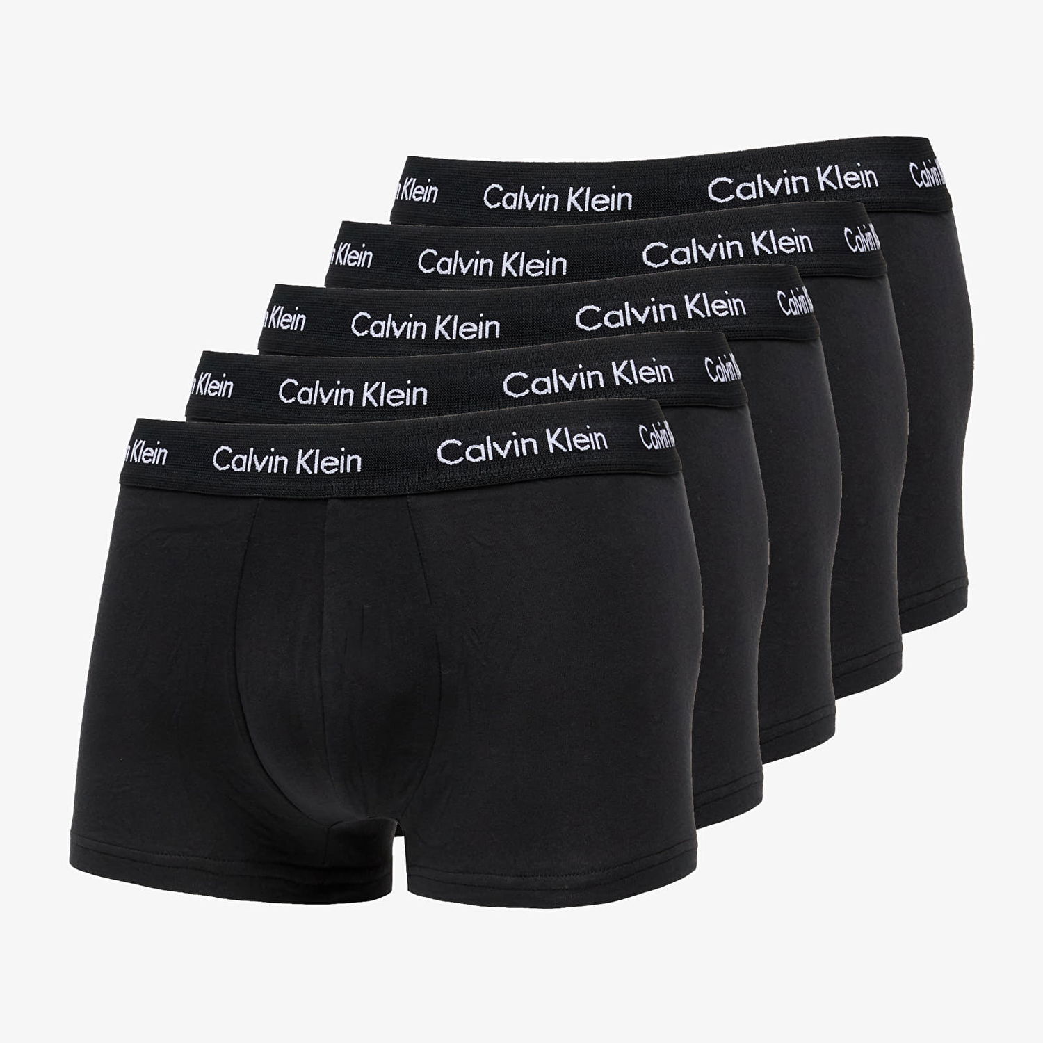 Boksere CALVIN KLEIN 5Pack Low Rise Trunks Black Sort | NB2734A-XWB, 0