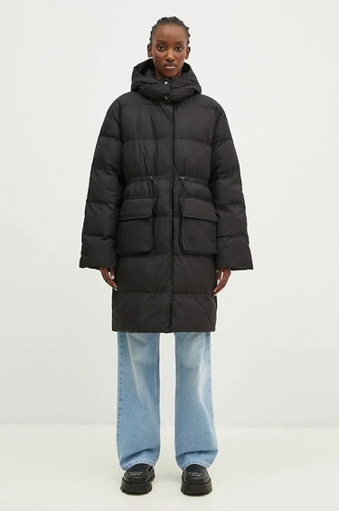 Puffer jakke Samsoe Samsoe Oversized Puffer Jacket Sort | F24300004, 0