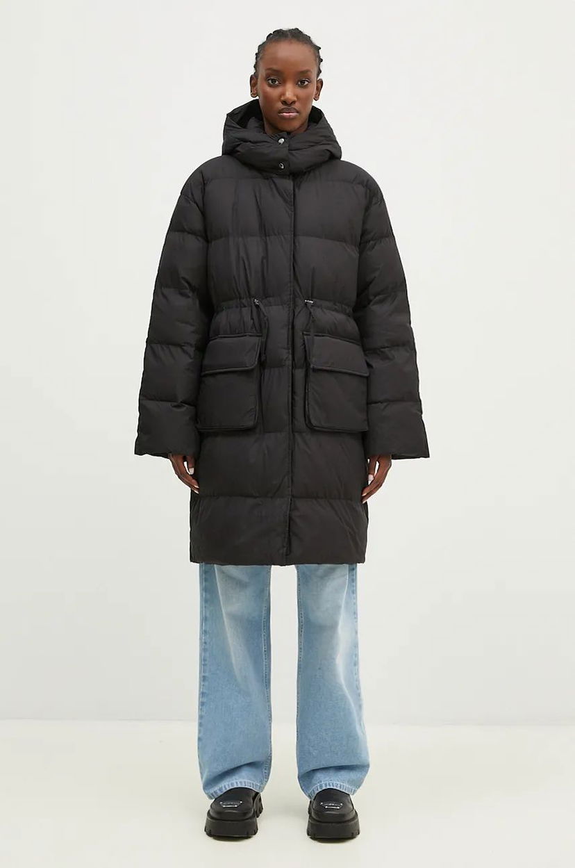 Puffer jakke Samsoe Samsoe Oversized Puffer Jacket Sort | F24300004