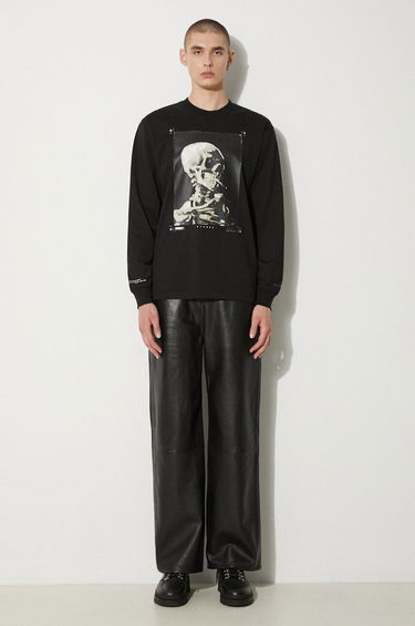T-shirt Stampd STAMPD Skeleton Relaxed Fit Graphic Long Sleeve T-Shirt Sort | SLA.M3249LT.BLK, 1