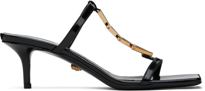 Tilbehør Versace Versace Patent Heeled Sandals Sort | 1018735_D2VE_1B00V