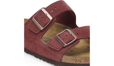 Sneakers og sko Birkenstock Arizona Suede Leather Regular Fit Sandal Bourgogne | 1028353, 2