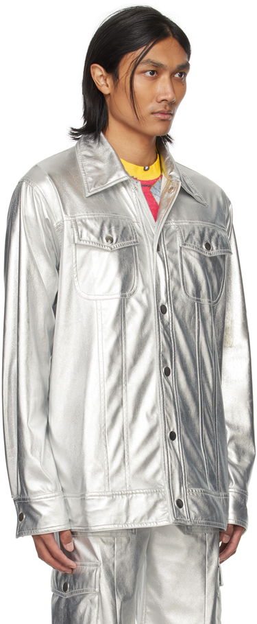 Jakke Anna Sui Buttoned Metallic Jacket Metalisk | M1124L31, 1