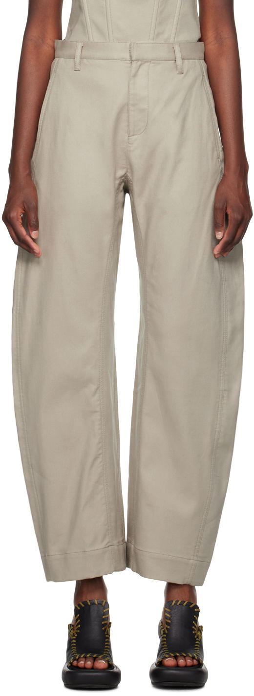 Bukser Dion Lee Arch Trousers Beige | C2162F23, 0