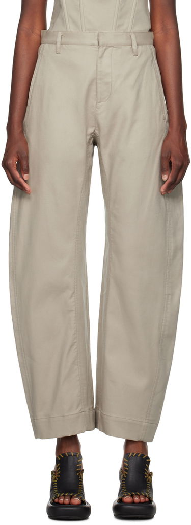 Bukser Dion Lee Arch Trousers Beige | C2162F23, 0