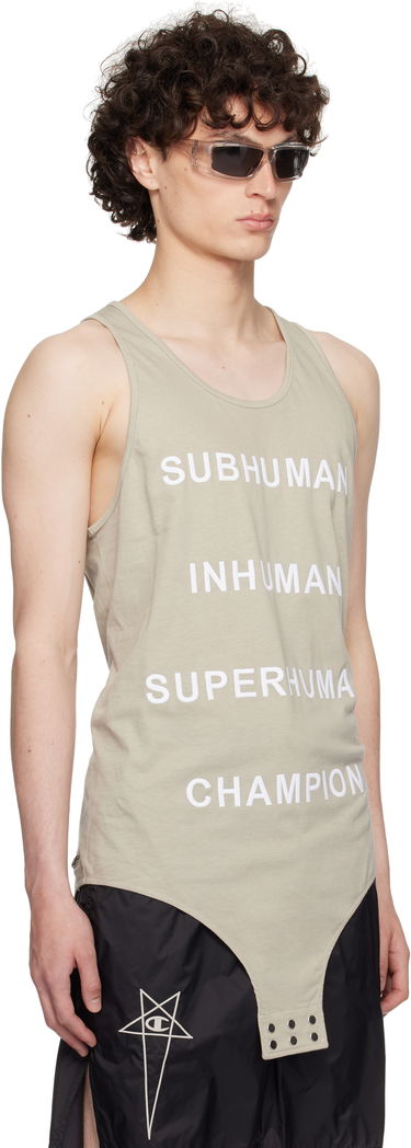 Krop Rick Owens Rick Owens Champion Edition Basketball Tank Top Sort | CM01E1678 CHJG JERSEY, 4