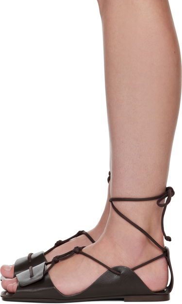 Tøj LEMAIRE Lemaire Opanka Flat Sandals Brun | FO0169 LL0043, 2