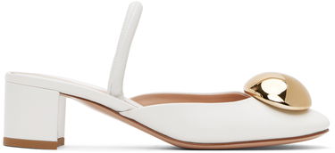 Sneakers og sko Gianvito Rossi Sphera 45 Slingback Pumps Hvid | G95456.45RIC.NXF, 0