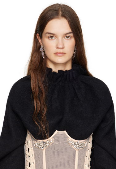 Øreringe Simone Rocha Simone Rocha Floral Crystal Half Moon Earrings Lyserød | ERG503 0903, 2