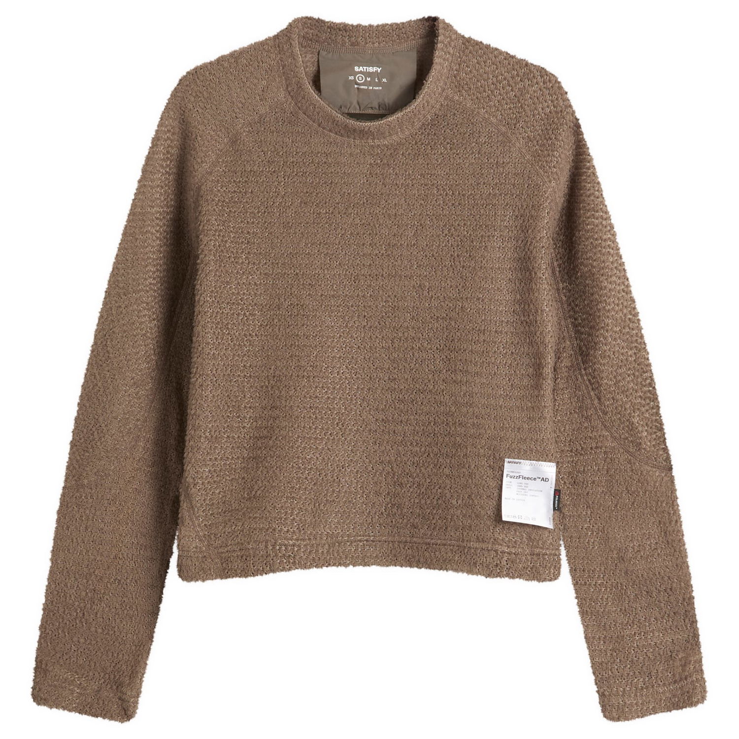 Sweatshirt Satisfy GhostFleece AD Long T-Shirt Brun | 21020-FA, 0