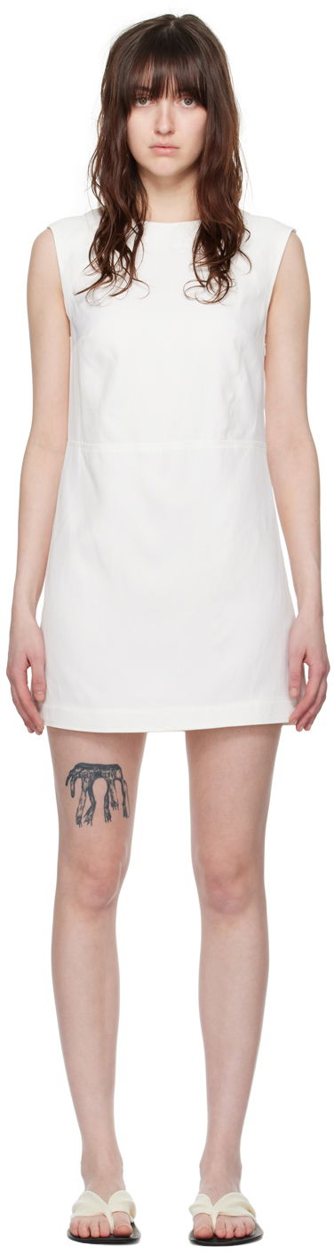Kjole Loulou de Saison Loulou de Saison Hoya Minidress Hvid | HOYA