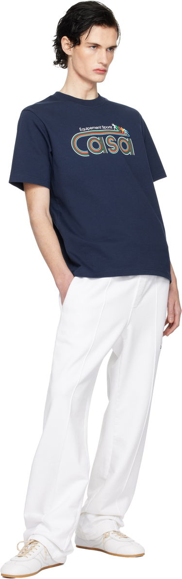 T-shirt Casablanca Navy 'Equipement Sportif' Graphic T-Shirt Mørkeblå | MPS25-JTS-001-02, 3