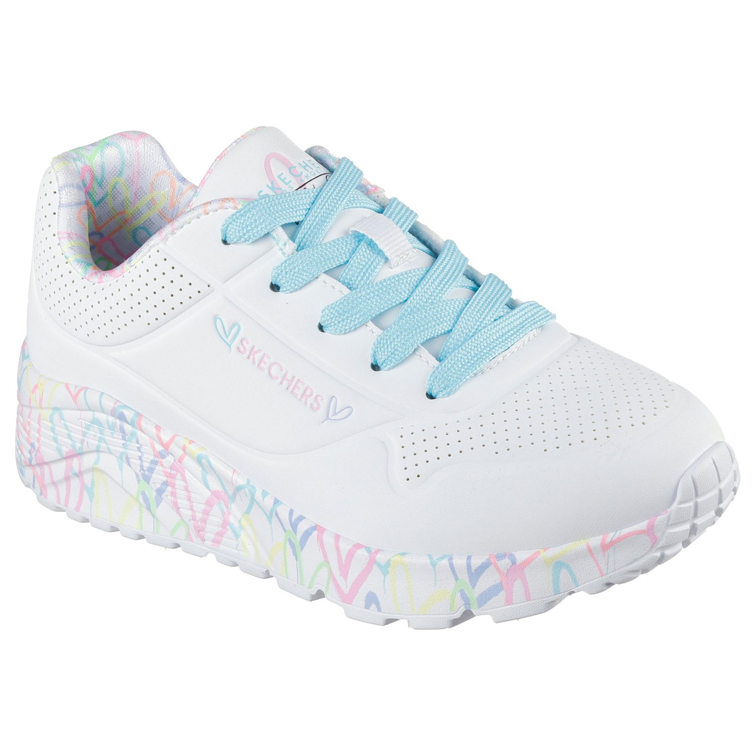 Sneakers og sko Skechers Uno Lite Hvid | 314976L-WPTQ, 0