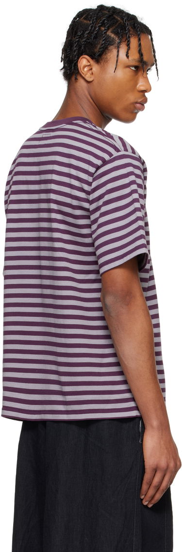 T-shirt Needles NEEDLES Cotton Stripe T-Shirt Lilla | QV364, 2