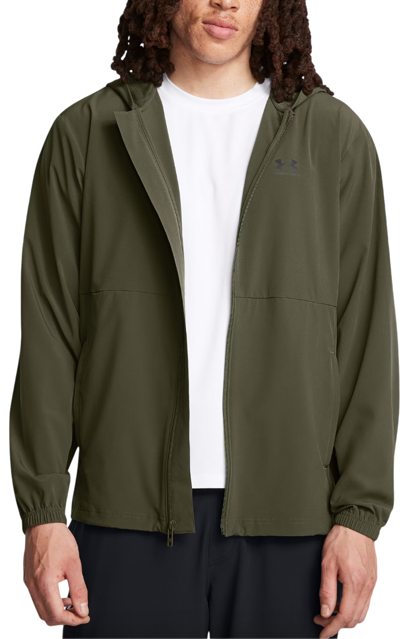 Vindjakke Under Armour UA Vibe Woven Windbreaker Grøn | 1386555-390, 0