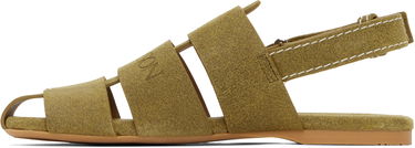 Tøj JW Anderson JW Anderson Suede Fisherman Sandals Grøn | SN0084-LA0359, 2